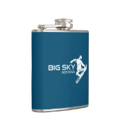 Big Sky Resort Montana Snowboarder Heupfles (Rechts)