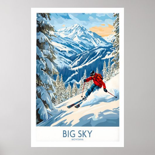 Big Sky Ski Poster 1 (Voorkant)