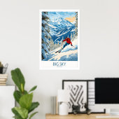 Big Sky Ski Poster 1 (Thuiskantoor)
