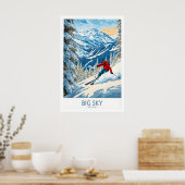 Big Sky Ski Poster 1 (Keuken)