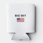 Big Sky USA American Flag Light Color Blikjeskoeler (Achterkant)