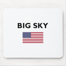 Big Sky USA American Flag Light Color Muismat