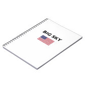 Big Sky USA American Flag Light Color Notitieboek (Linkerzijde)