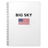 Big Sky USA American Flag Light Color Notitieboek (Voorkant)