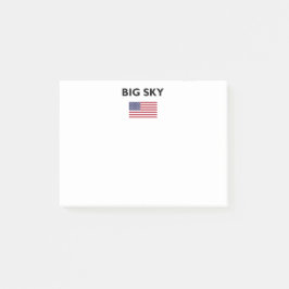 Big Sky USA American Flag Light Color Post-it® Notes