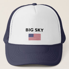 Big Sky USA American Flag Light Color Trucker Pet