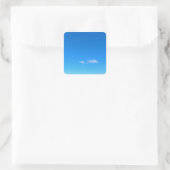 Big Sky Valley Vierkante Sticker (Tas)