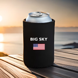 Big Sky Verenigde Staten Amerikaanse vlag Donkere  Blikjeskoeler