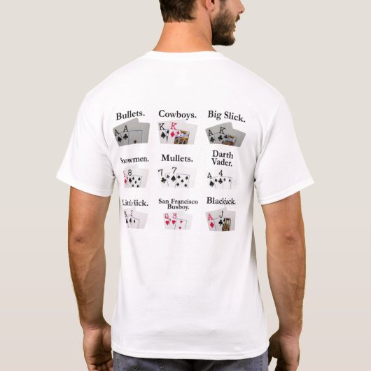 Big Slick/Poker T-shirt (Achterkant)