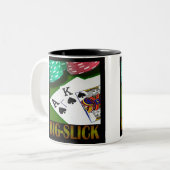 Big-Slick Tweekleurige Koffiemok (Voorkant links)