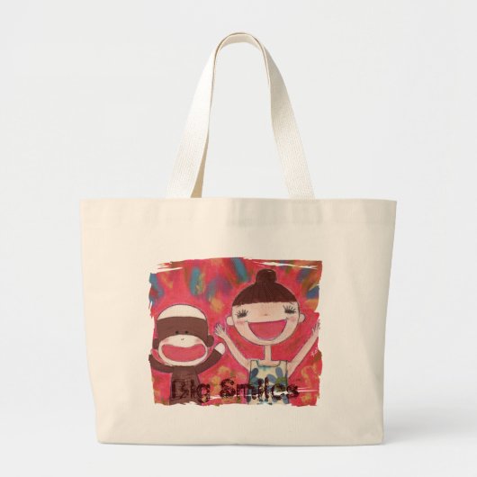 Big Smile Bag Grote Tote Bag (Voorkant)