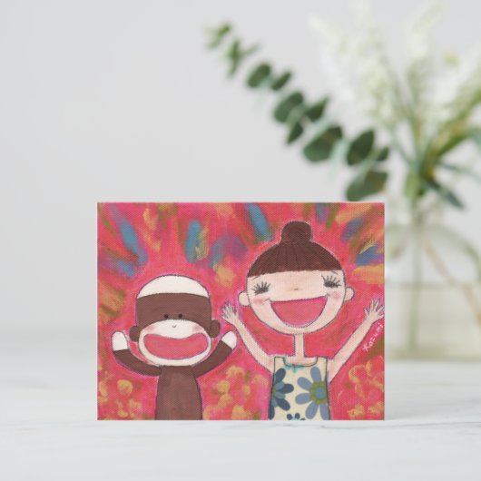 Big Smile Briefkaart (Staand voorkant)