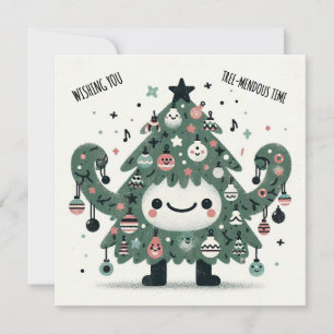 Big Smile Muscle Tree-Enorme Tijd Feestdagenkaart