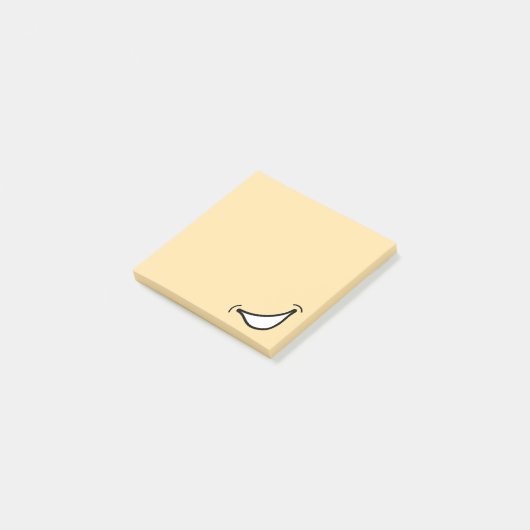 Big Smile Post schrijft Post-it® Notes (Schuin)