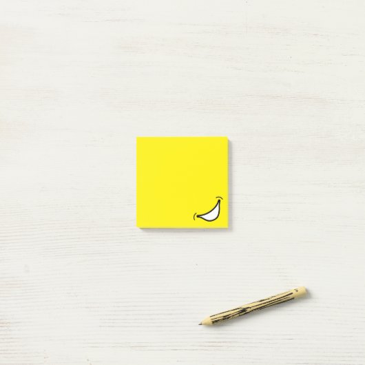 Big Smile Post schrijft Post-it® Notes (Op bureau)