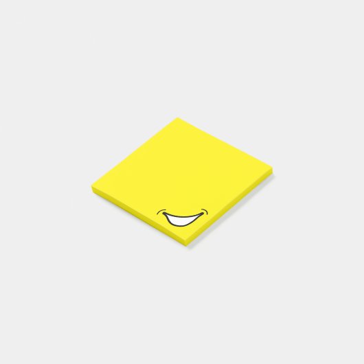 Big Smile Post schrijft Post-it® Notes (Schuin)