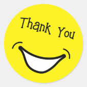 Big Smile Schattige en kleurrijk Dank u Sticker (Voorkant)