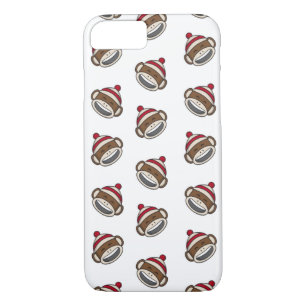Big Smile Sock Monkey Emoji iPhone 8/7 Hoesje
