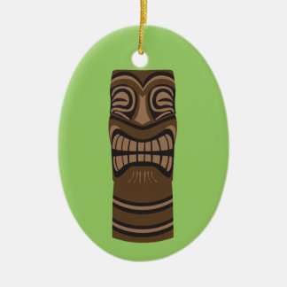 Big Smile Tiki God Keramisch Ornament