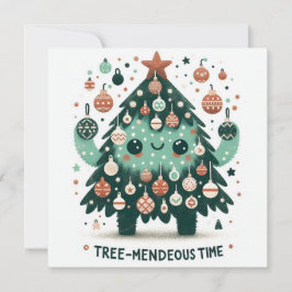 Big Smile Tree - geweldige tijd Feestdagenkaart