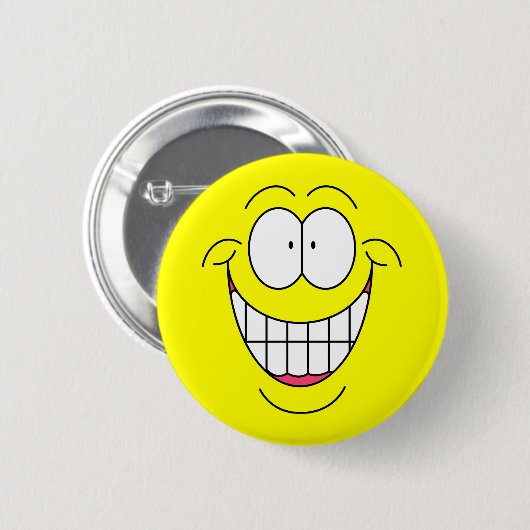 Big Smiley Face Button (Voorkant /achterkant)