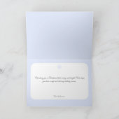 Big Snowflake Kerstmis en nieuwjaar Feestdagen Kaart (Binnen)