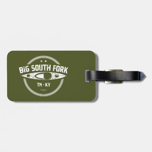 Big South Fork National River Kajak Bagagelabel (Achterkant horizontaal)