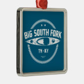 Big South Fork National River Kayak Metalen Ornament (Rechts)