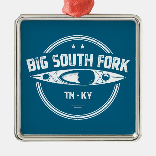 Big South Fork National River Kayak Metalen Ornament (Voorkant)