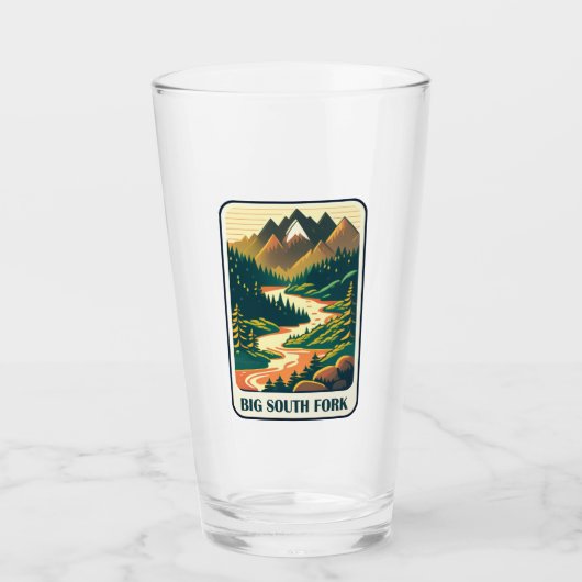Big South Fork-rivier Tennessee Kentucky Kleuren Glas (Voorkant)