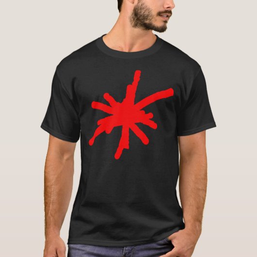 Big Spark - Rood op donker T-shirt (Voorkant)