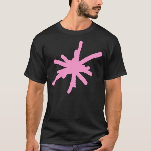 Big Spark - Roze op donker T-shirt (Voorkant)