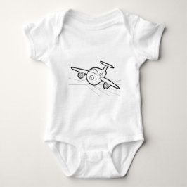 Big Speelgoed Plane-B & W Romper