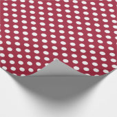 Big Spoted Option Vivid Burgundy Cadeaupapier (Hoek)
