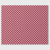 Big Spoted Option Vivid Burgundy Cadeaupapier (Vlak)