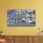 Big Spring, Texas, grote lettertjes Canvas Afdruk (Insitu (Woonkamer))