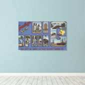 Big Spring, Texas, grote lettertjes Canvas Afdruk (Insitu (Houten vloer))