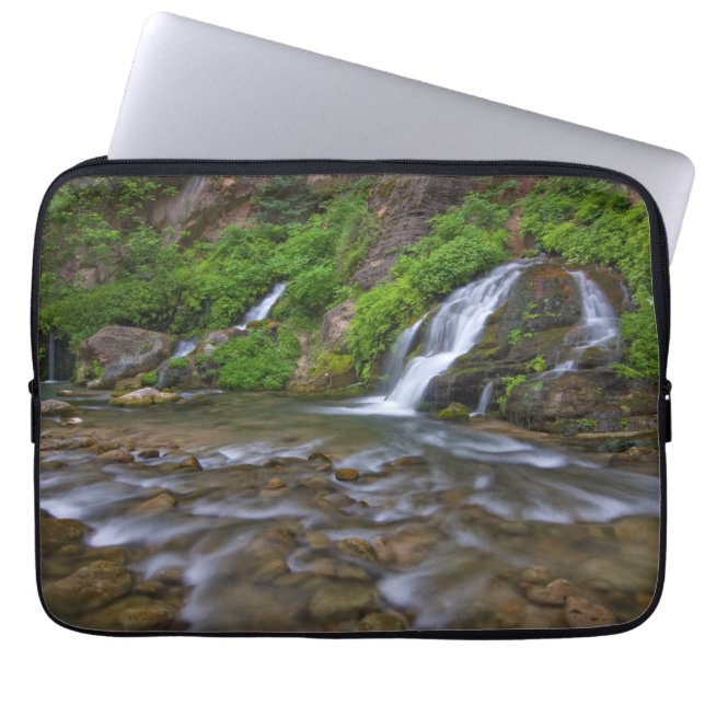 Big Springs Virgin | Nationaal Park Zion Laptop Sleeve (Voorkant)