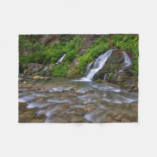 Big Springs Virgin River | Zion National Park Fleece Deken (Voorkant (Horizontaal))