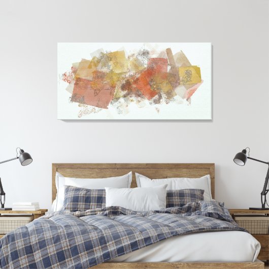 Big Squares V Canvas Afdruk (Insitu (Slaapkamer))