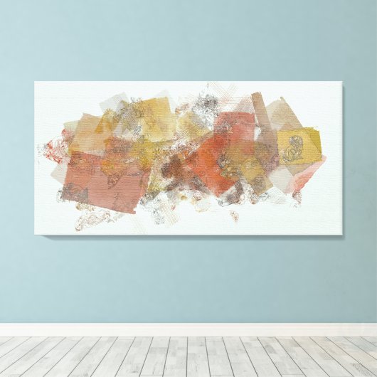 Big Squares V Canvas Afdruk (Insitu (Houten vloer))