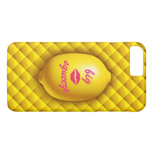 Big Squeeze Lemon iPhone 7 Case-Mate iPhone Case (Achterkant (Horizontaal))