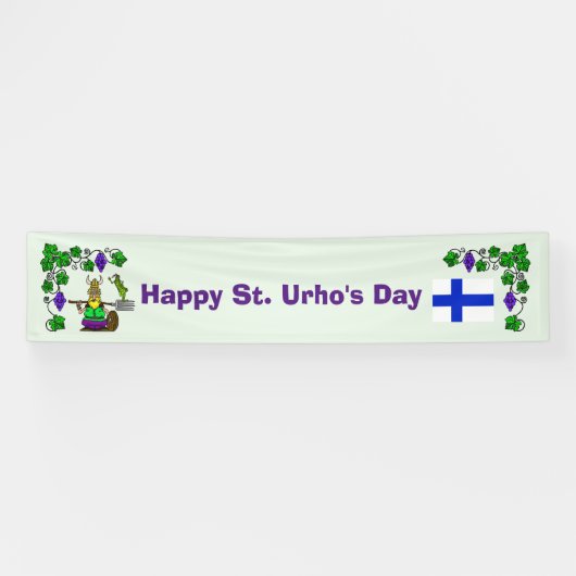 Big St. Urho's Day Party Banner binnen of buiten (Horizontaal)
