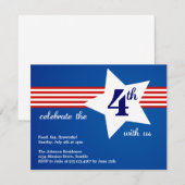 Big star july 4th stripes kaart (Voorkant / Achterkant)