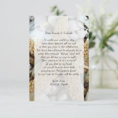 Big Starfish Beach Weddenschap Wishing Well Card Kaart (Staand voorkant)