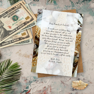 Big Starfish Beach Weddenschap Wishing Well Card Kaart