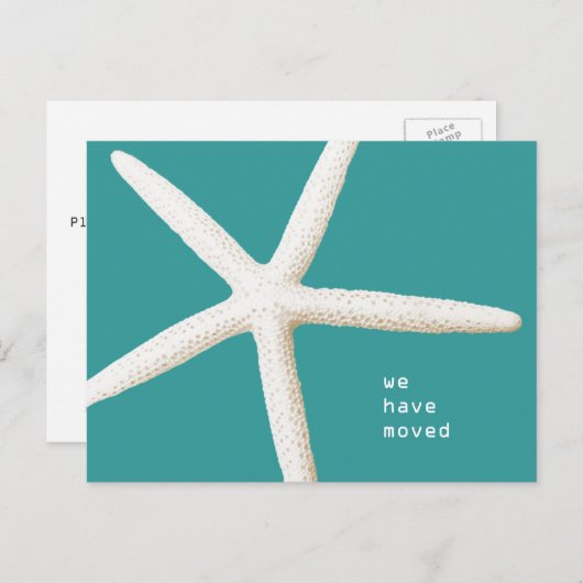 Big Starfish Moving Coast Custom Briefkaart (Voorkant / Achterkant)
