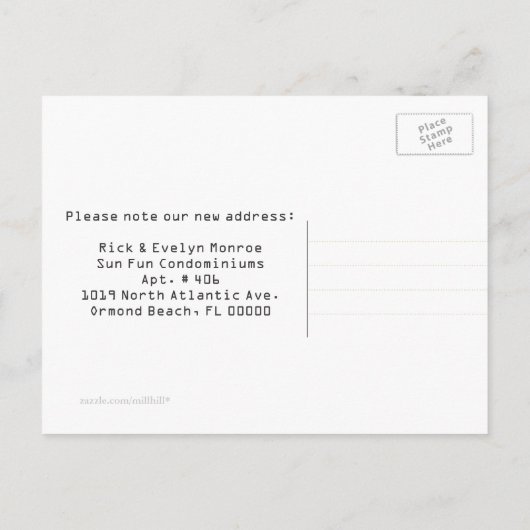 Big Starfish Moving Coast Custom Briefkaart (Achterkant)