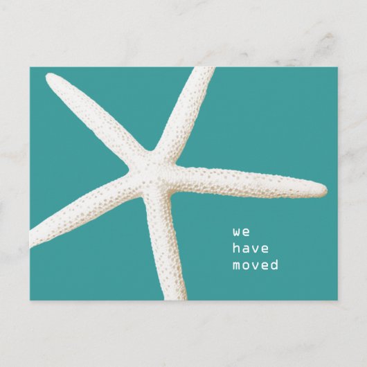 Big Starfish Moving Coast Custom Briefkaart (Voorkant)