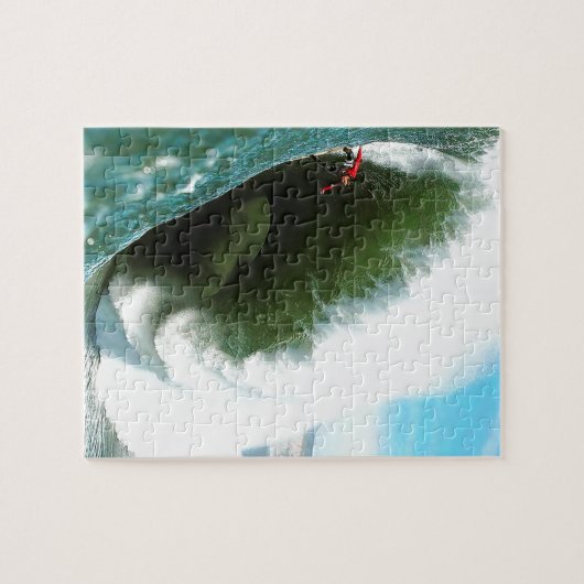 Big Steep Surfing Wave Legpuzzel (Horizontaal)